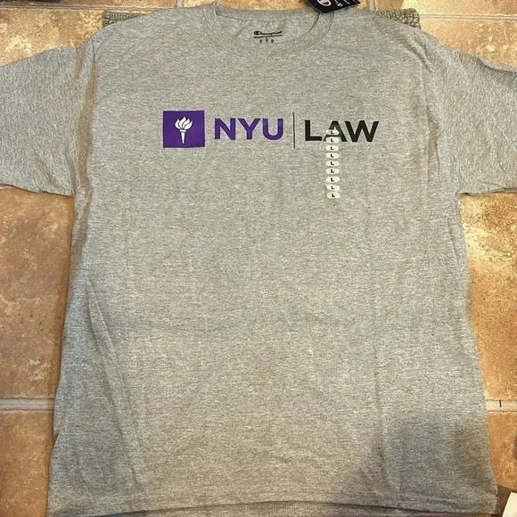 NWT NYU LAW Champion Gray short sleeve t-shirt Large size unisex adult - Picture 4 of 4